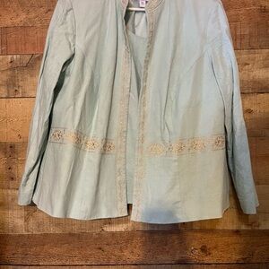 Elegant Women's Light Blue Jacket